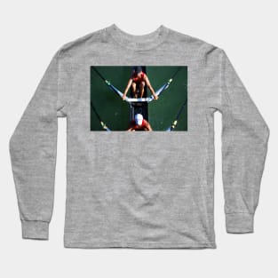 Aerial View of Rowers Long Sleeve T-Shirt